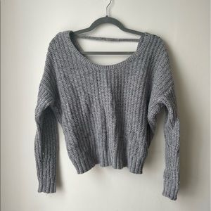 Cropped Slouchy Sweater